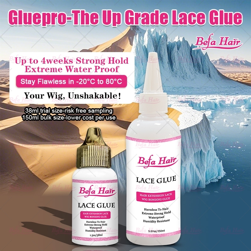 Hot Selling Waterproof Extreme Hold Invisible Lace Wig Glue Private Label 150ml Big Size Lace Adhesive Glue