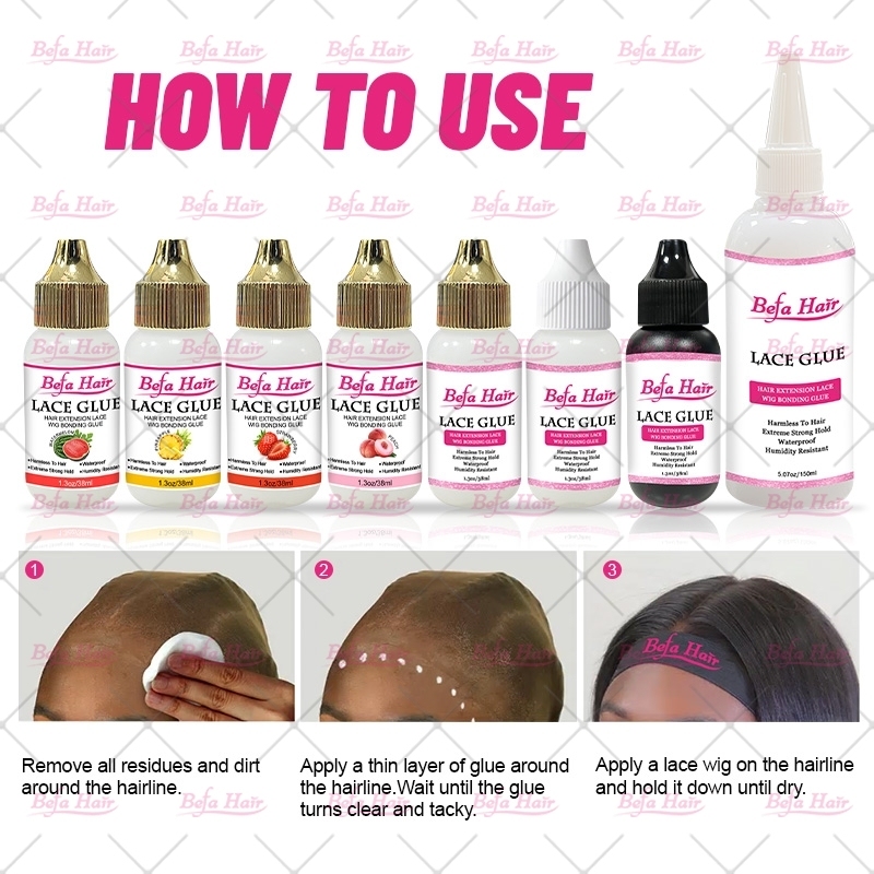 Gluepro Customized Private Label Waterproof Lace Adhesive Extreme Strong Hold Wig Hair Thick Lace Glue Lace Bonding