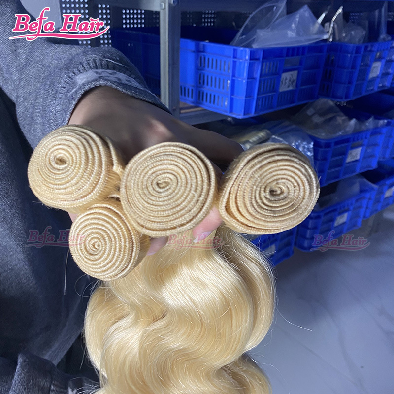 Wholesale Befa Hair 613# Straight/Body Wave 2pcs/3Bundles/4Bundles 10-30 Inches Virgin Human Hair Weave