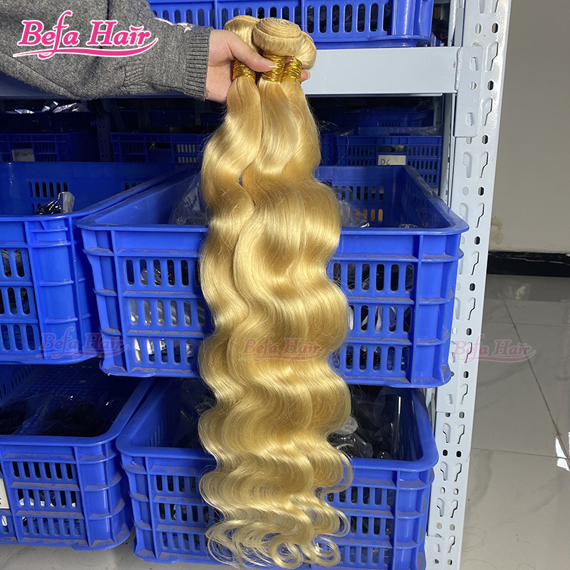 Wholesale Befa Hair 613# Straight/Body Wave 2pcs/3Bundles/4Bundles 10-30 Inches Virgin Human Hair Weave