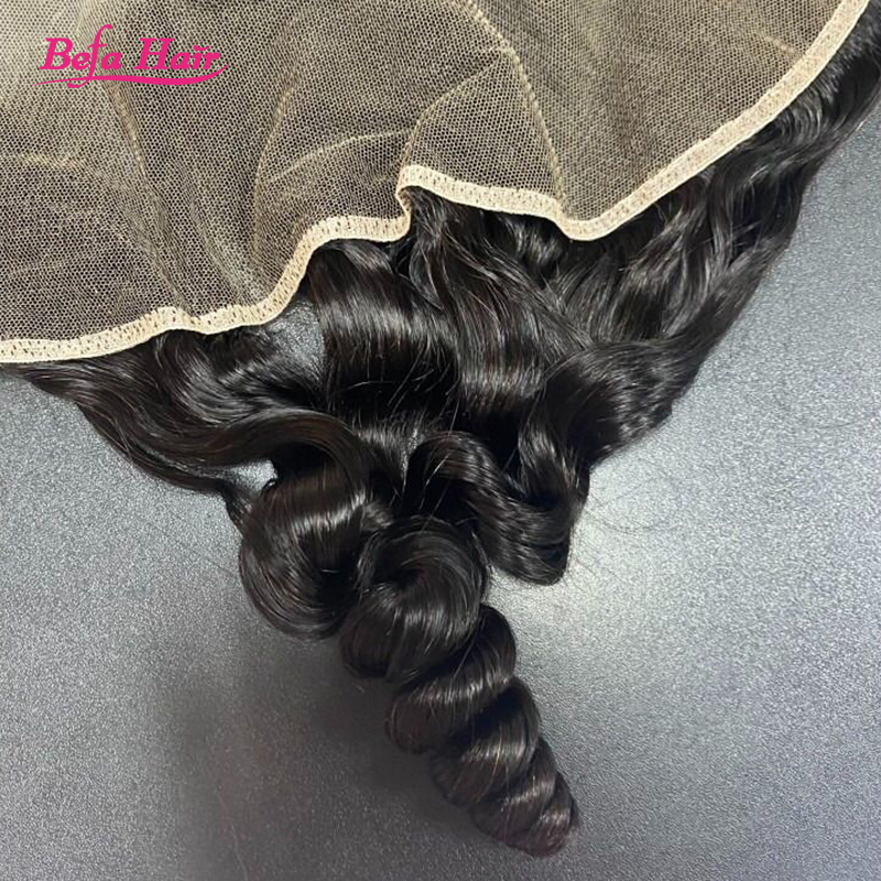 Wholesale Loose Wave 100% human hair 13*4 Ear to Ear Lace Frontal Closure,can do dropshipping