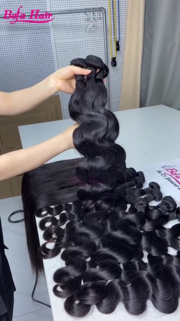 Befa Hair Wholesale Body wave Wefts 1pc/2pcs/3pcs/4pcs 10-34 Inches Virgin Human Hair Weave