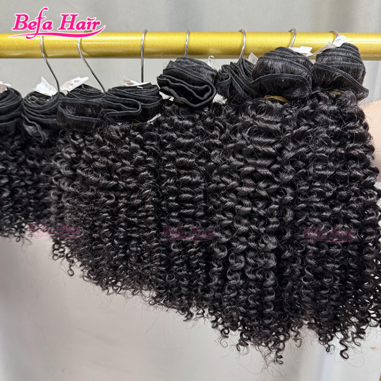 Befa Hair Kinky Curly Wefts 10 Bundles wholesale 12-30 Inches Human Hair Weave