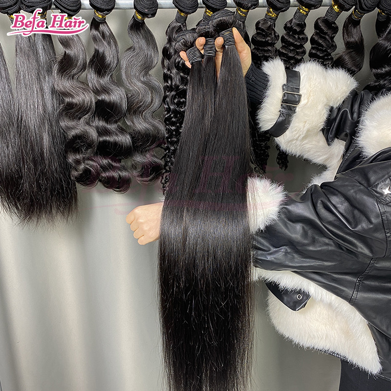 Wholesale Straight 1Bundles 8-30 Inches Natural Black human Hair Weave