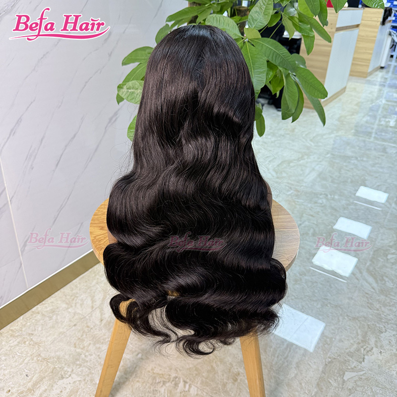 Befa Hair Wholesale Body Wave V Part Human Hair Wigs Brazilian Virgin 200% Density Glueless Wig