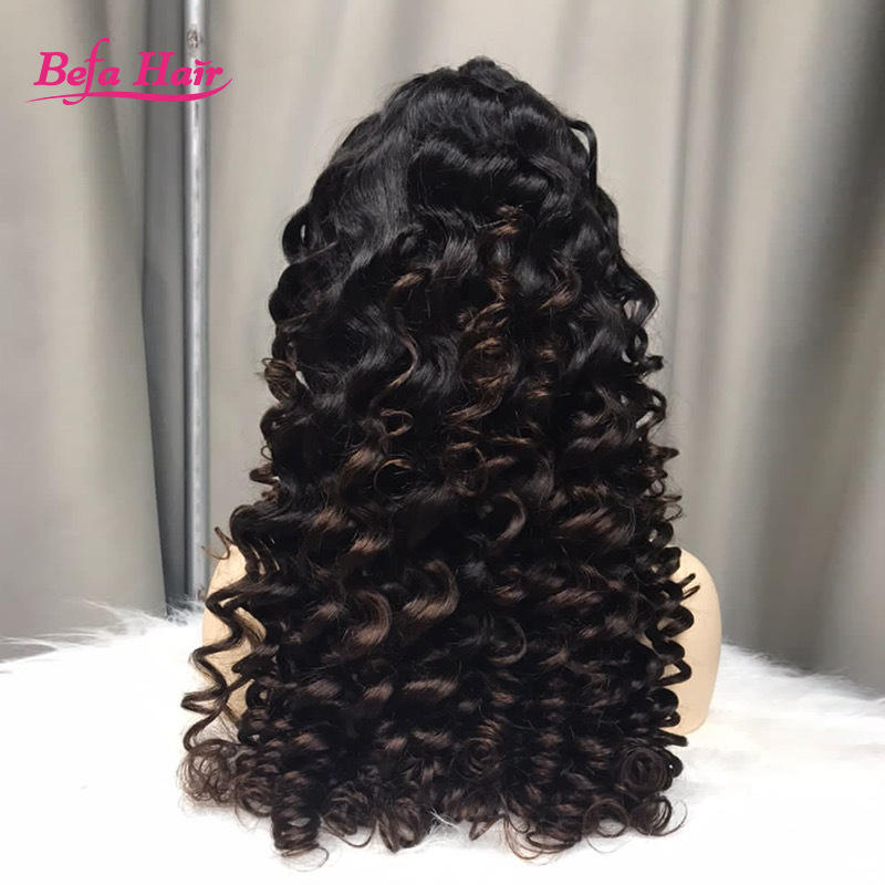 Befa Hair OmbreColor Hair Bob Wig Loose Wave Human Hair 2x6 4x4 5x5 13x4 13x6 HD Lace Transparent Lace Wig