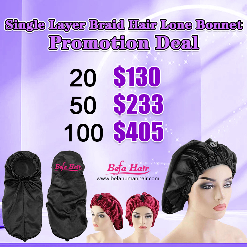 Single Layer Braid Hair Lone Bonnet Promotion Deal