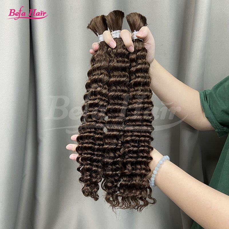 Befa Hair Color Hair Human Bulk Hair for Braiding Brazilian Bundles Vendors No Weft Braiding Hair in Bulk