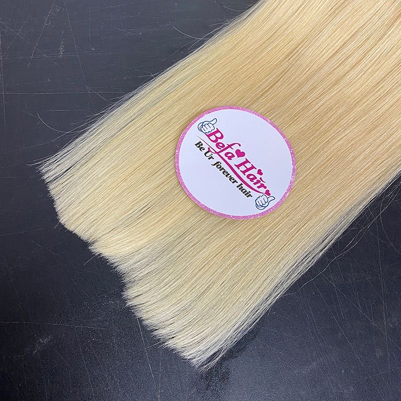 Befa Hair Wholesale  613# Blonde Hair Tape Ins 14inch to 26inch Straight human hair Extensions