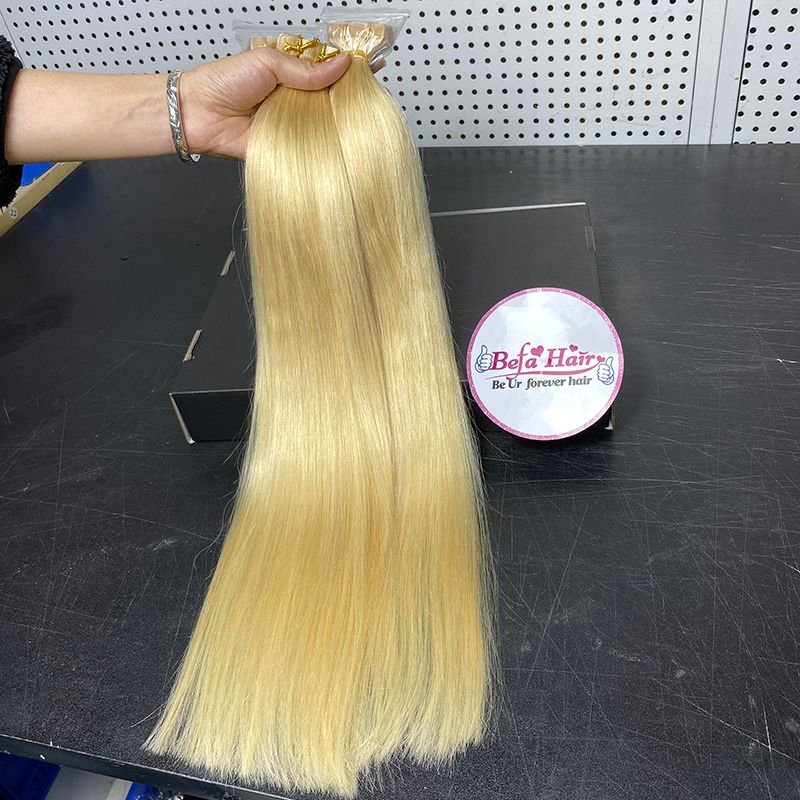 Befa Hair Wholesale  613# Blonde Hair Tape Ins 14inch to 26inch Straight human hair Extensions