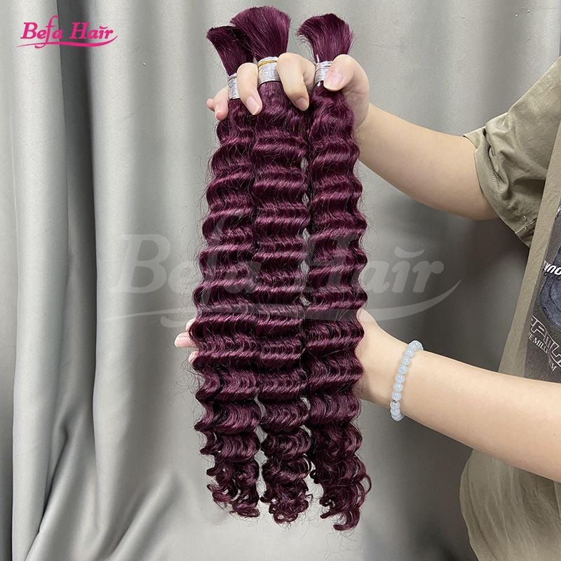 Befa Hair Color Hair Human Bulk Hair for Braiding Brazilian Bundles Vendors No Weft Braiding Hair in Bulk
