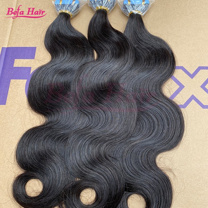 Befa Hair Wholesale Tape Ins 18inch to 26inch Body Wave human hair Extensions