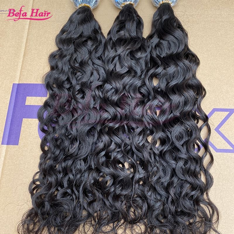 Befa Hair Wholesale Tape Ins 18inch to 26inch Water Wave human hair Extensions