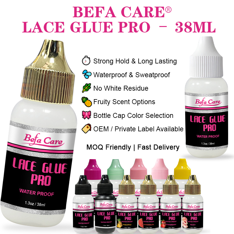 Gluepro Customized Private Label Water Proof Lace Adhesive Extreme Strong Hold Wig Hair Thick Lace Glue Lace Bonding