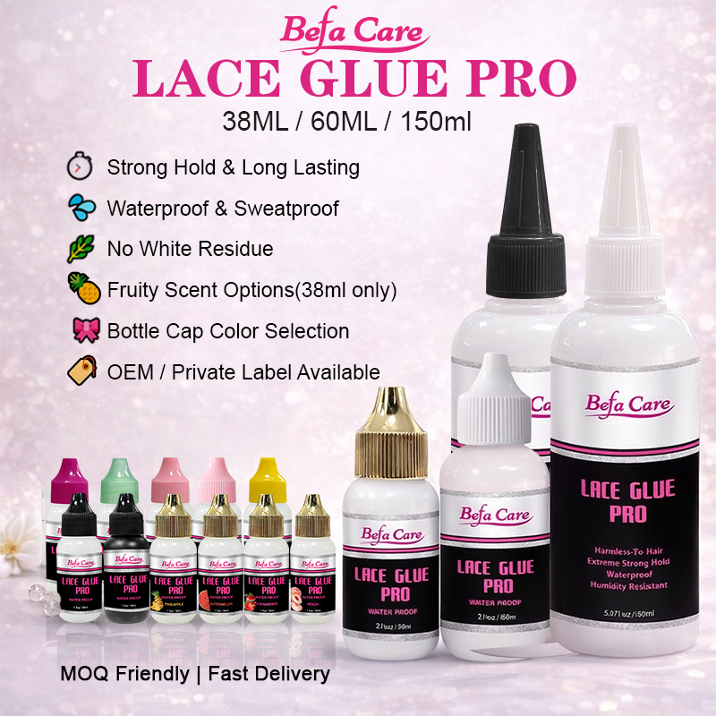 Gluepro Customized Private Label Waterproof Lace Adhesive Extreme Strong Hold Wig Hair Thick Lace Glue Lace Bonding