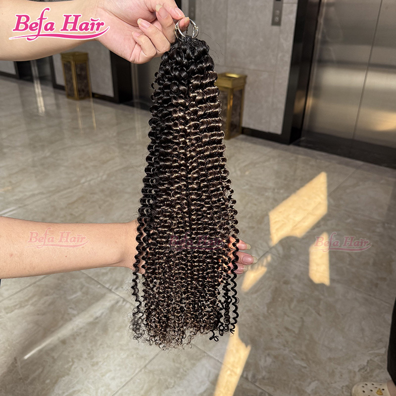 Befa Hair Wholesale Cuticle Aligne Hair Crochet Extensions Miracle Wefts Human Hair Extensions Natural Black