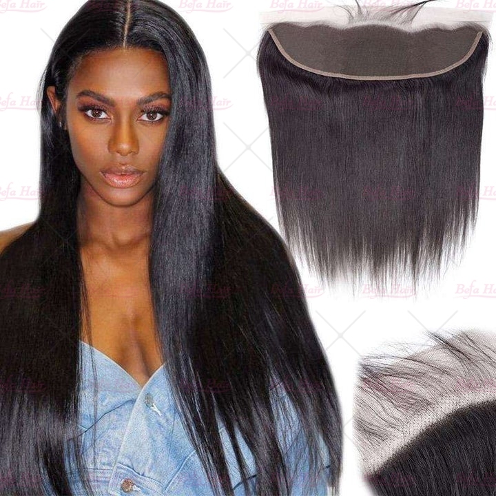 Wholesale Striaght Lace Frontal Virgin Human Hair 13x4 Full Lace Frontal,can do dropshipping