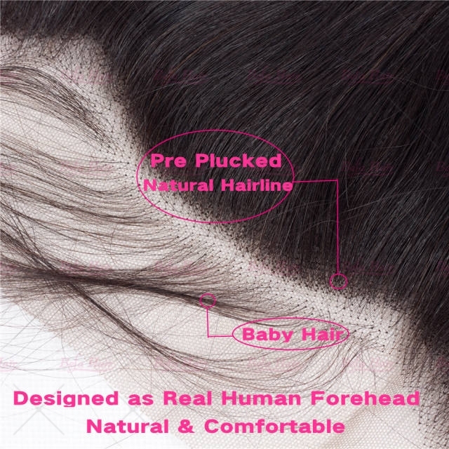 Wholesale Striaght Lace Frontal Virgin Human Hair 13x4 Full Lace Frontal,can do dropshipping