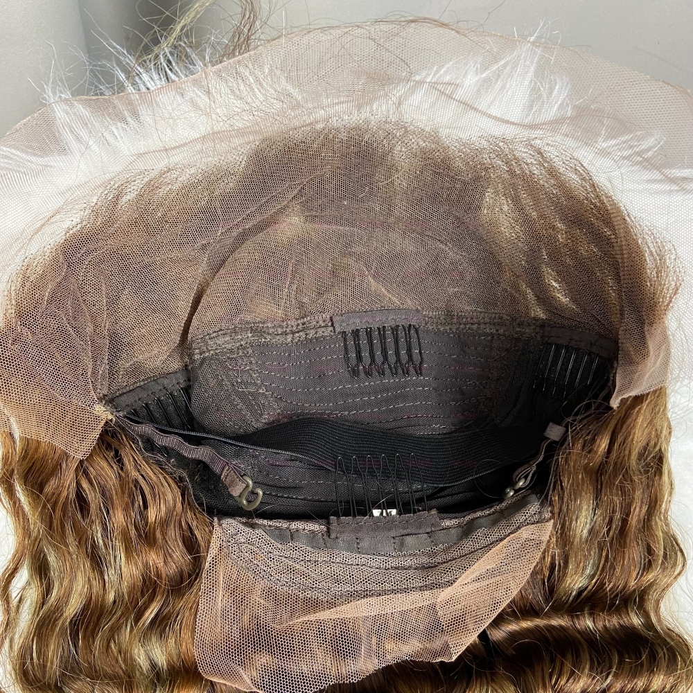 Highlight P4-27 Colored Wigs Deep Wave Human Hair Wigs 4x4/ 5x5/ 13x4/ 13x6 HD Transparent Lace Piano Color Wig