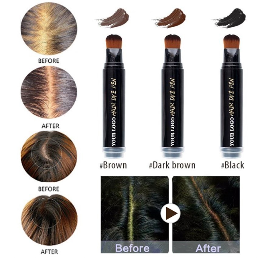 Befa Care Private Label Hair Dye Pen 3 Colors Coverage Hair Dye Pen