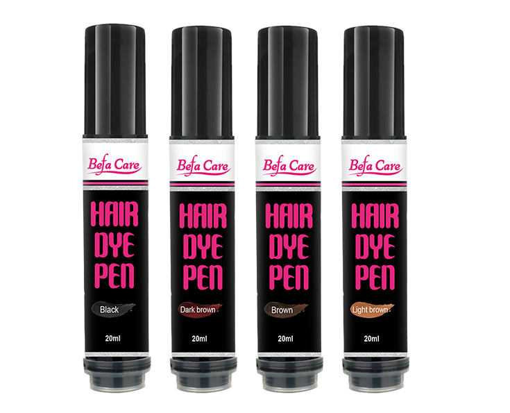 Befa Care Private Label Hair Dye Pen 3 Colors Coverage Hair Dye Pen