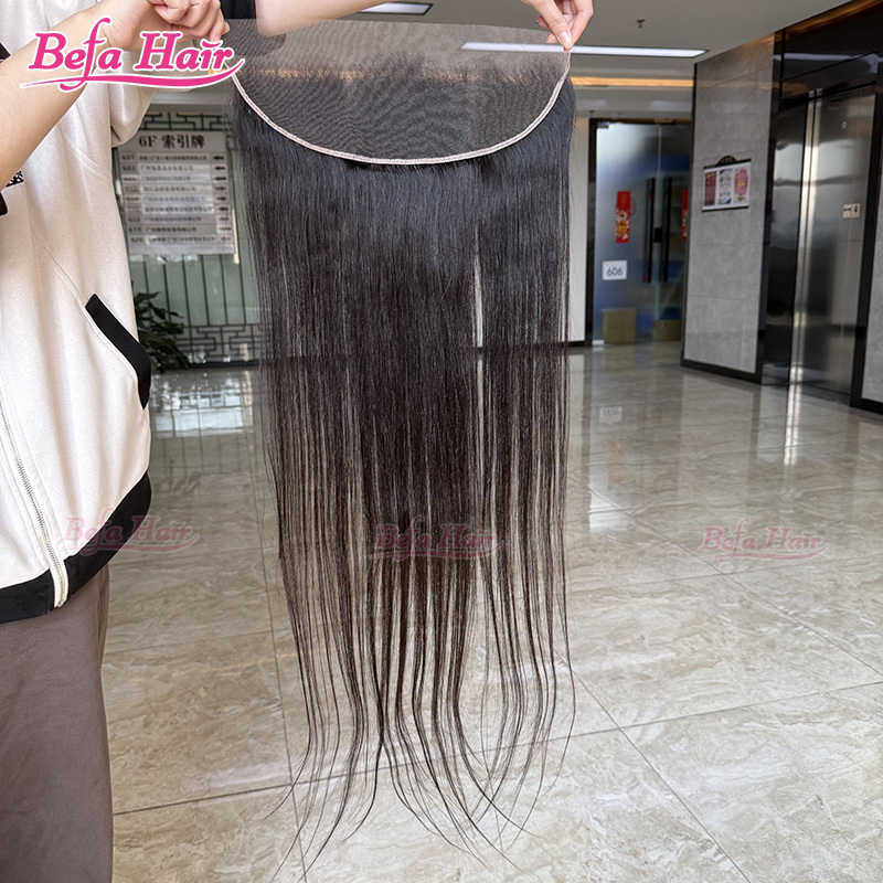 Befa Hair Wholesale Straight Lace Frontal Virgin Human Hair 13x4 HD lace Transparen Lace Full Lace Frontal,can do dropshipping