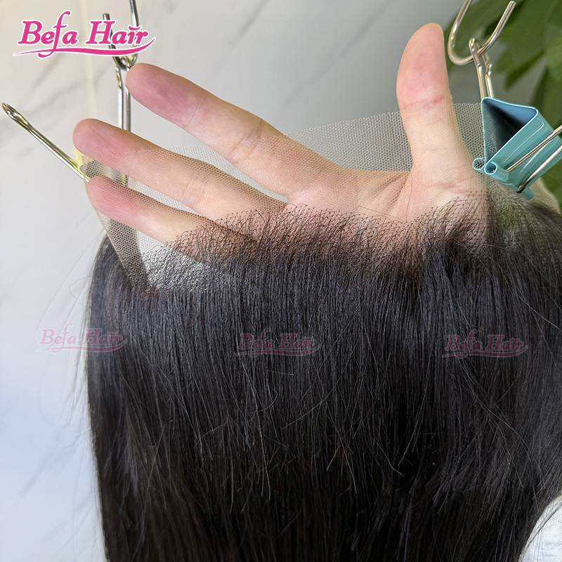 Befa Hair Wholesale Straight Lace Frontal Virgin Human Hair 13x4 HD lace Transparen Lace Full Lace Frontal,can do dropshipping