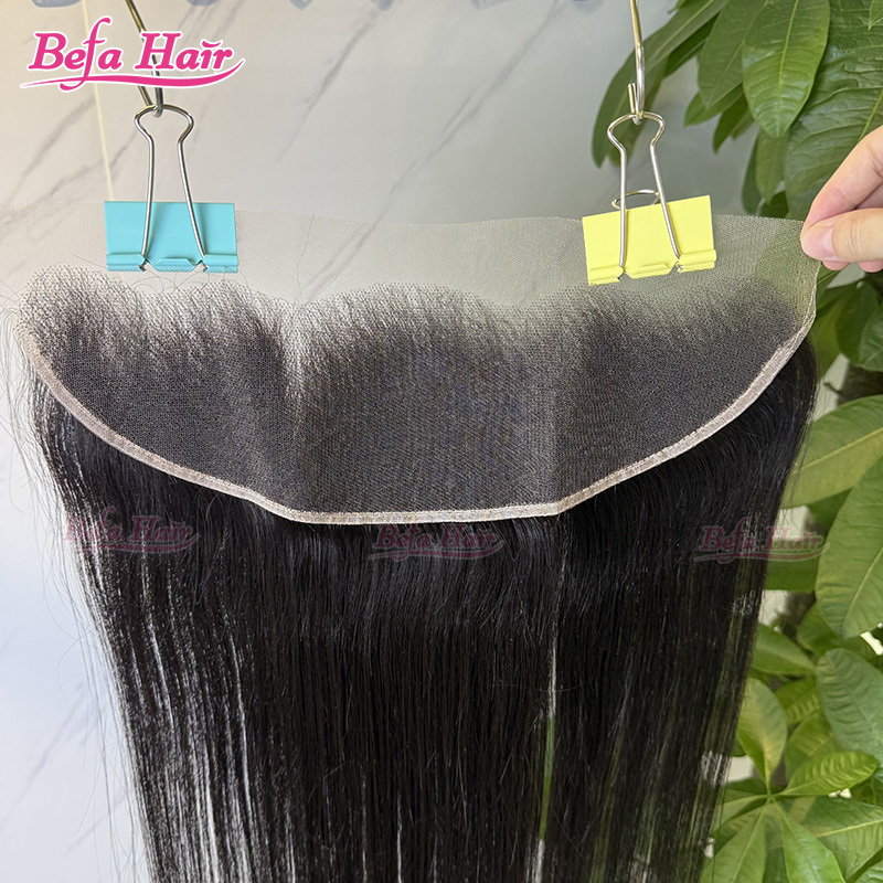 Befa Hair Wholesale Straight Lace Frontal Virgin Human Hair 13x4 HD lace Transparen Lace Full Lace Frontal,can do dropshipping