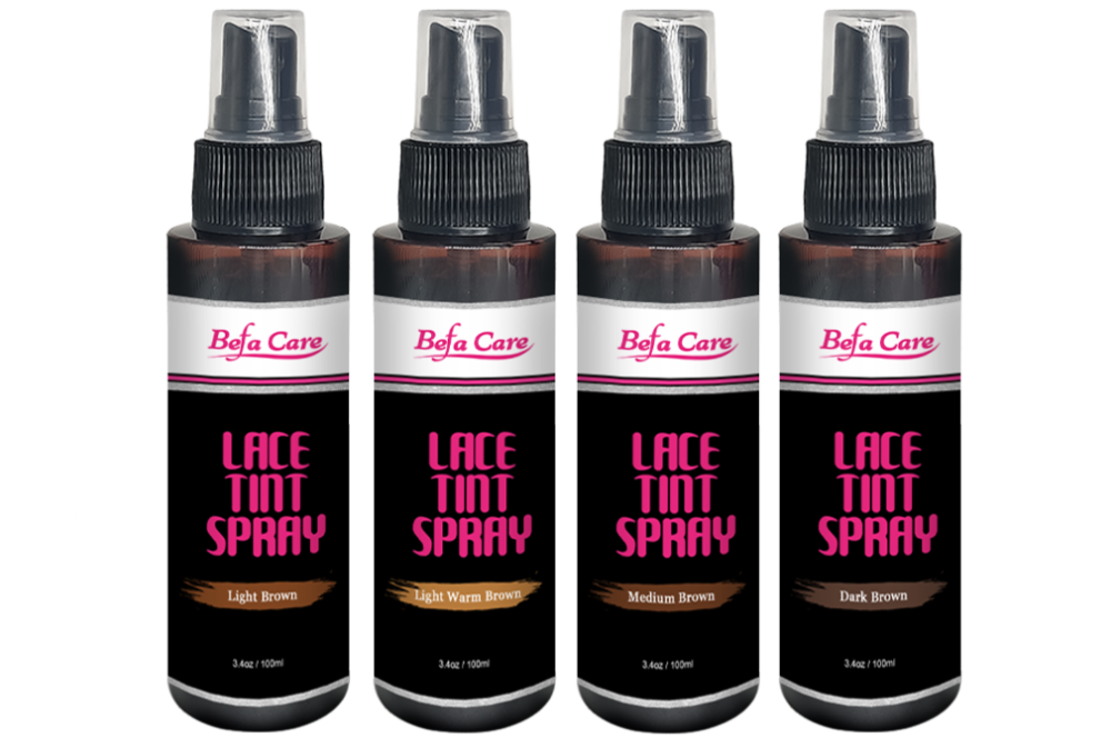 Befa Care Private Label 100ml Lace Tint Spray 4 Colors Natural Look Lace Melting Spray
