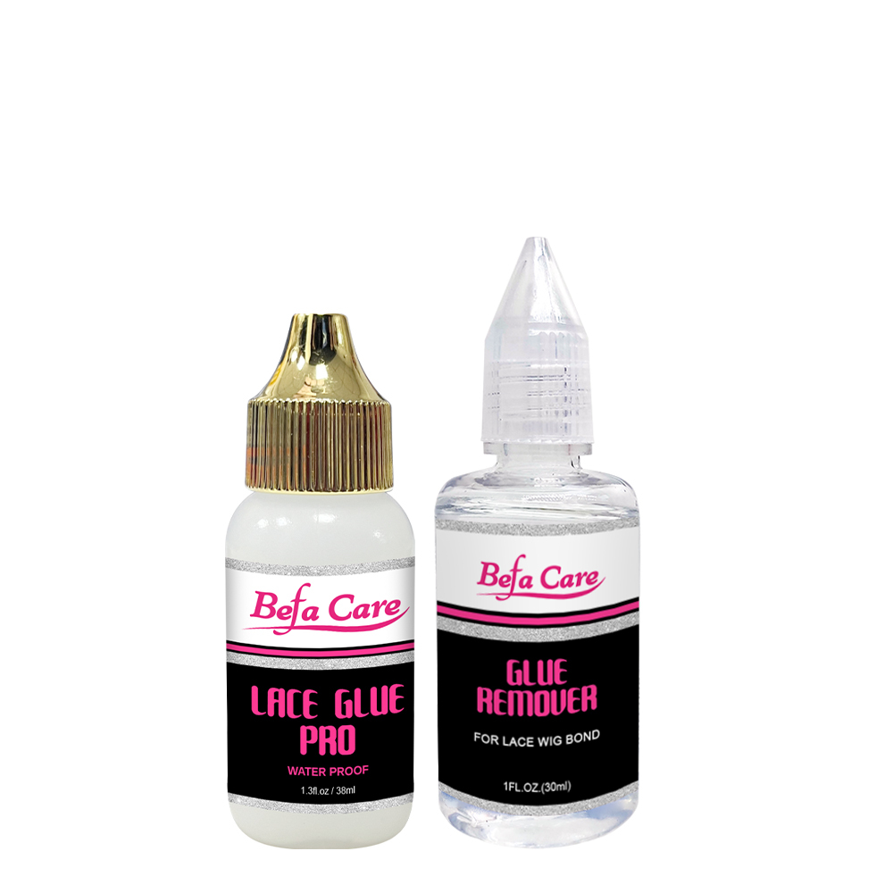 Befa Care Gluepro 38ml Water Proof Lace Glue(Thick) + 30ml Glue Remover Free Logo Free Shipping
