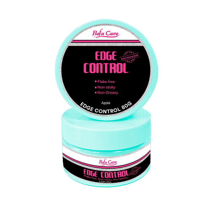 Custom Logo Styling Hair Edge Control Gel Shine And Smooth Edge Control Apple/Peach Flavor Edge Control