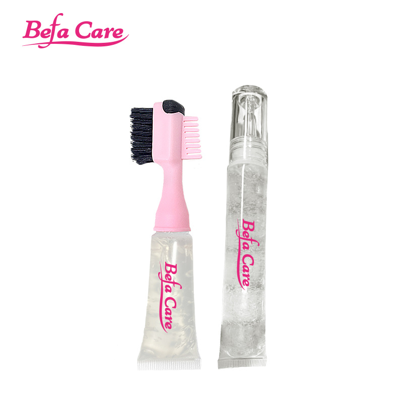 Befa Care Wholesale 10ml +20ml Edge Brush With Refill Gel 3 In 1 Edge Control Gel Baby Hair Control Gel Free Logo Free Shipping