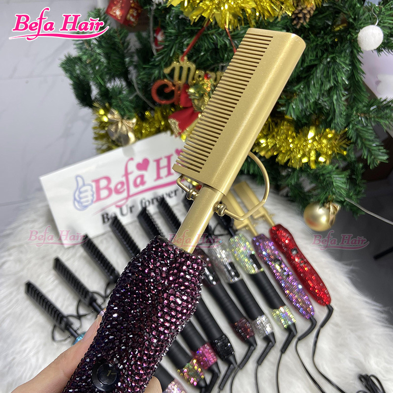 Befa Hair Wholesale Digital diamond 450F hot comb Free Logo Free Shipping