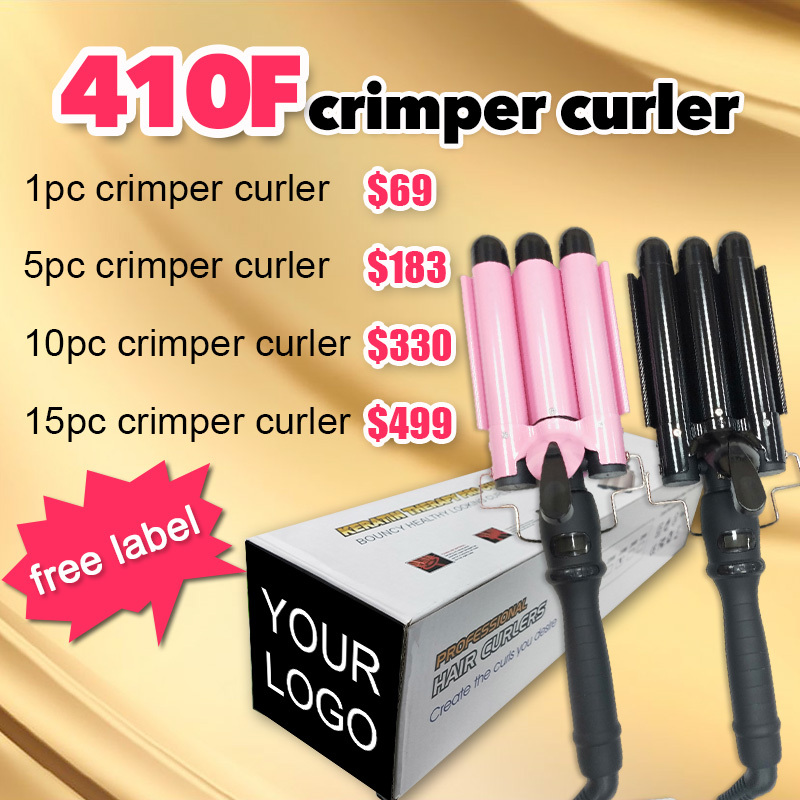 Befa Hair Wholesale 410F Crimper Curler Package Free Logo Free Shipping