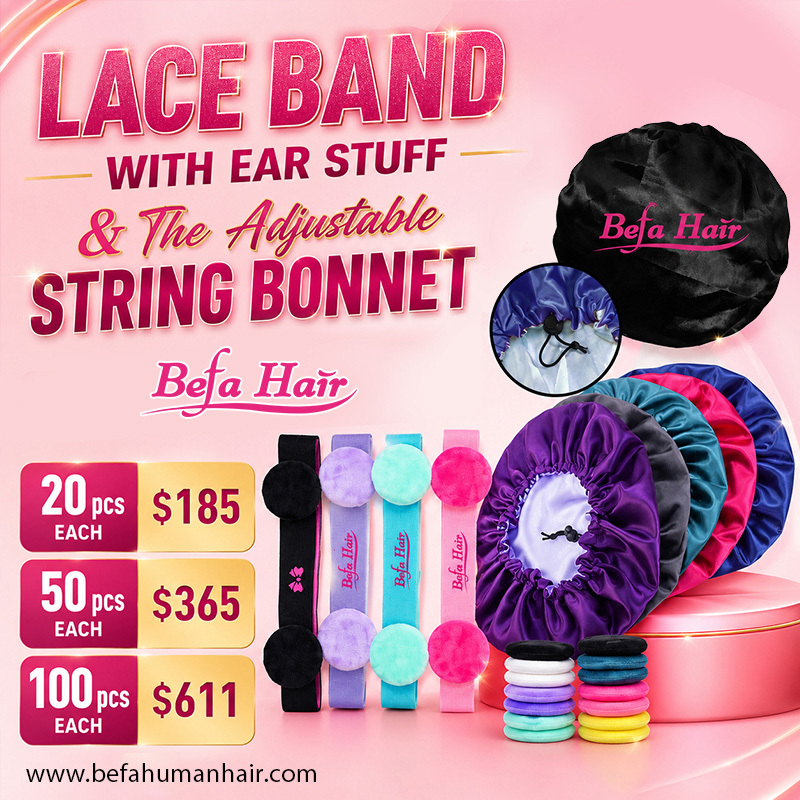 Wholesale Lace Band With Ear Stuff And The Adjustable String Bonnet Free Logo Free Shipping