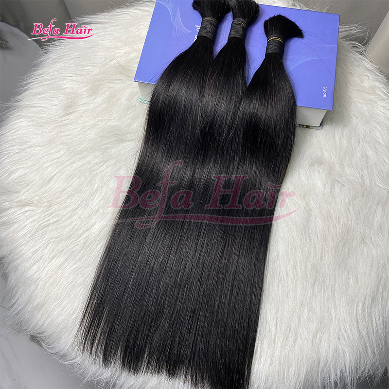 Befa Hair Straight Human Bulk Hair Boho Braiding Brazilian Bundles Vendors No Weft Braiding Hair in Bulk