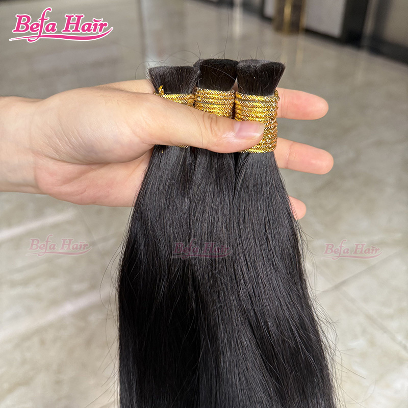 Befa Hair Straight Human Bulk Hair Boho Braiding Brazilian Bundles Vendors No Weft Braiding Hair in Bulk