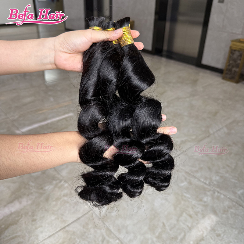 Befa Hair Loose Wave Human Bulk Hair Boho Braiding Brazilian Bundles Vendors No Weft Braiding Hair in Bulk