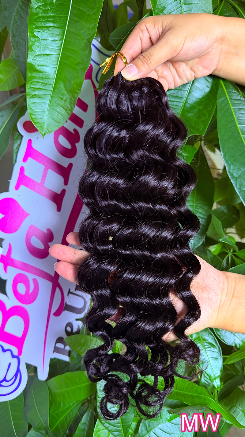 Befa Hair Wholesale More Wave Cuticle Aligne Hair Crochet Extensions Miracle Wefts Human Hair Extensions Natural Black