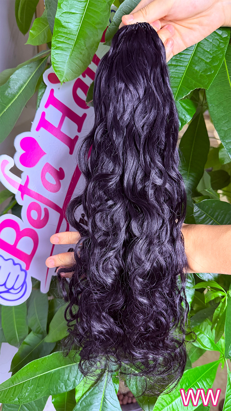 Befa Hair Wholesale Water Wave Cuticle Aligne Hair Crochet Extensions Miracle Wefts Human Hair Extensions Natural Black