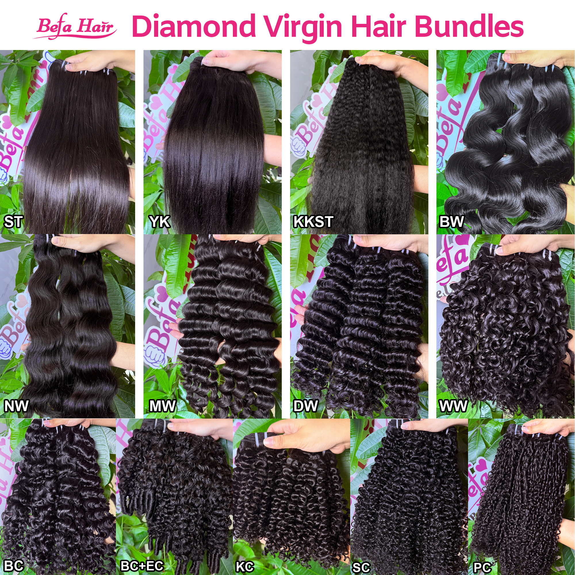 Befa Hair Wholesale Double Drawn Diamond Hair Burmese Curly Wefts 1pc/2pcs/3 Bundles/4 Bundles 12-30 Inches Natural Human Hair Weave Drop Shipping