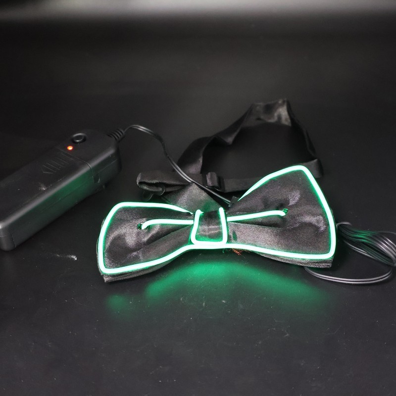 EL Wire Light Up Bow Tie