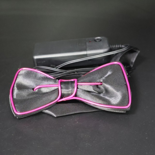 EL Wire Light Up Bow Tie