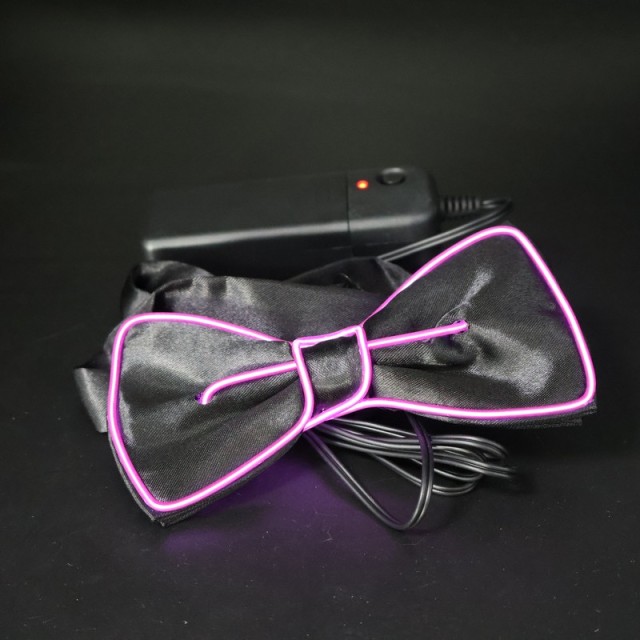 EL Wire Light Up Bow Tie