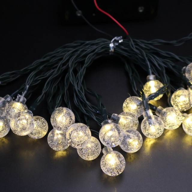Battery-Powered LED Globe String Lights