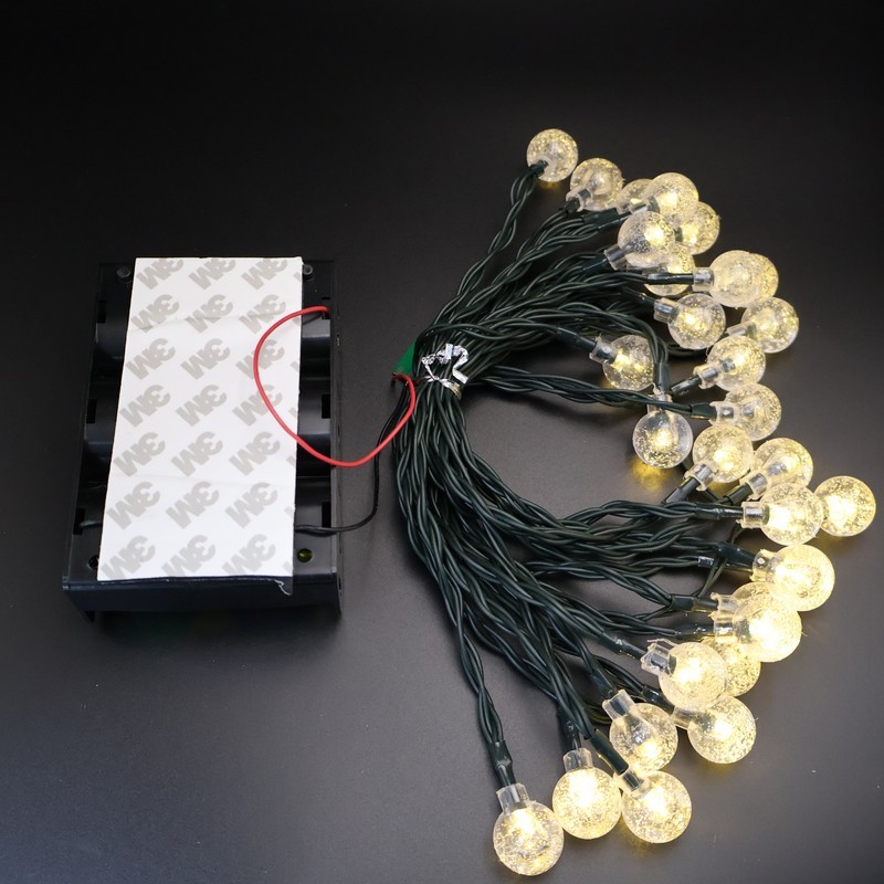 Battery-Powered LED Globe String Lights
