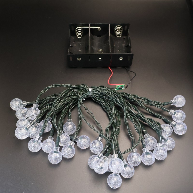 Battery-Powered LED Globe String Lights