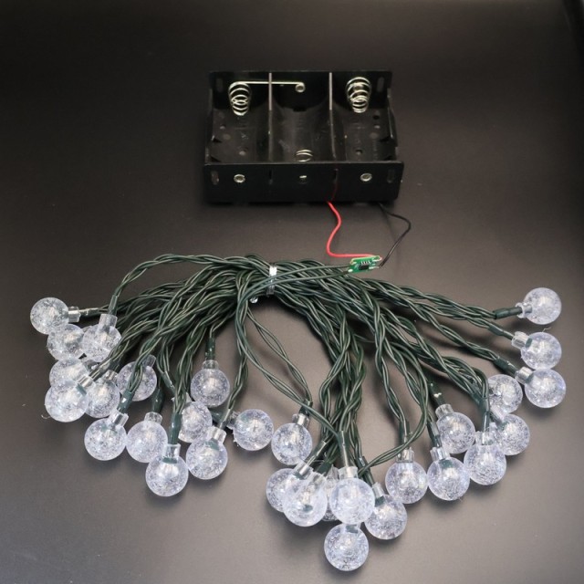 Battery-Powered LED Globe String Lights