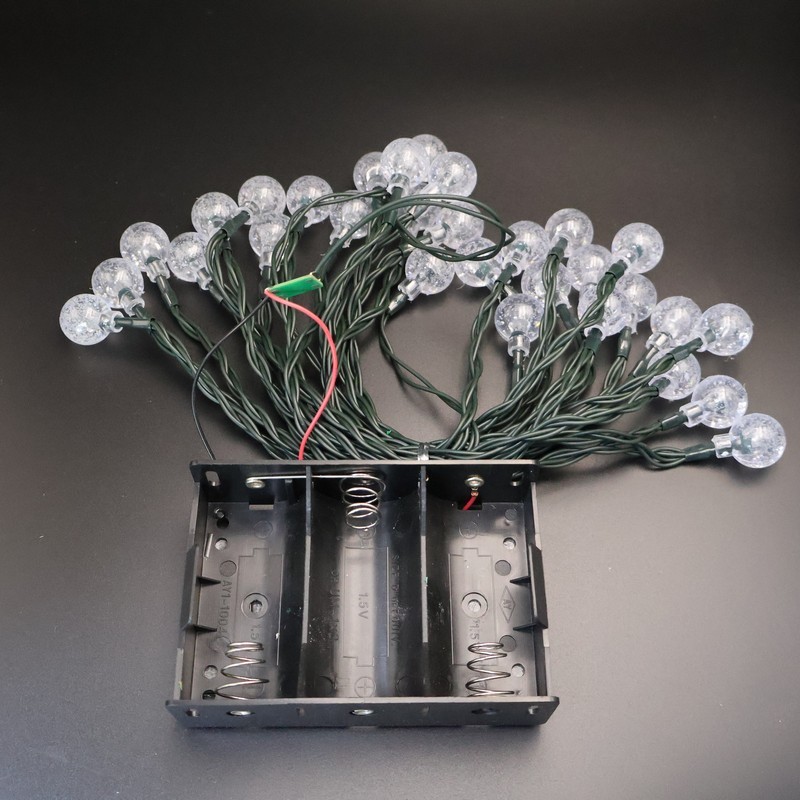 Battery-Powered LED Globe String Lights
