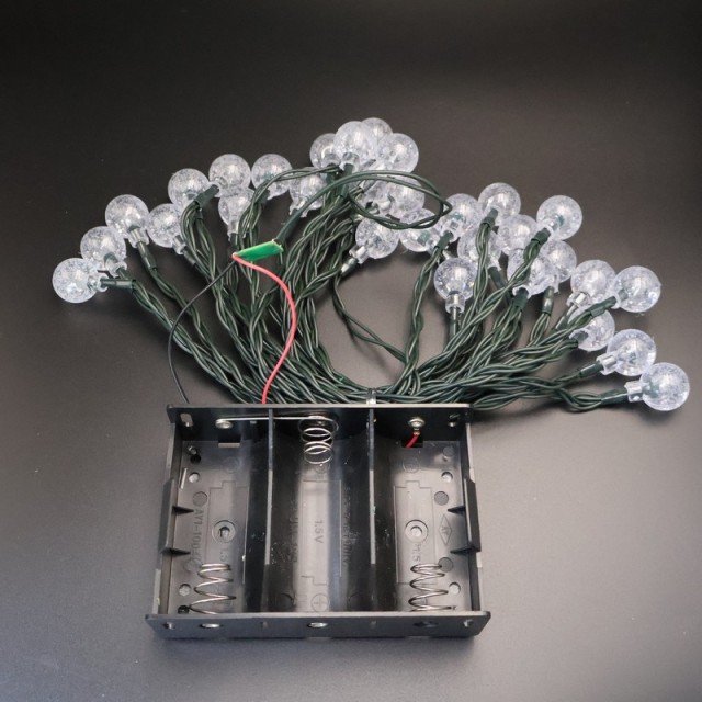 Battery-Powered LED Globe String Lights